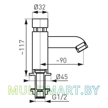 Смеситель Ferro Press (Z201) картинка 2